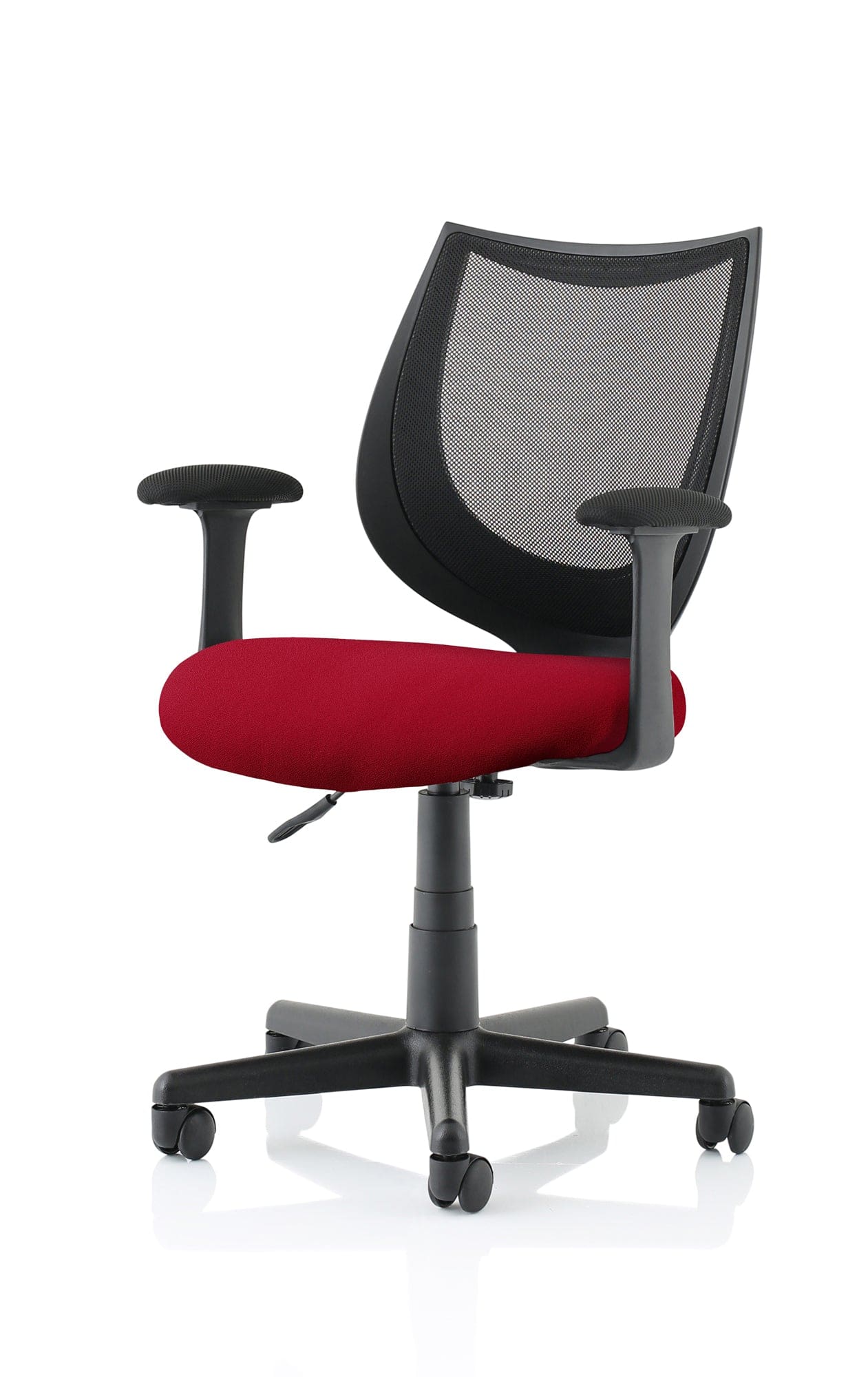 Camden Medium Back Black Mesh Task Operator Office Chair With Arms - Image 7