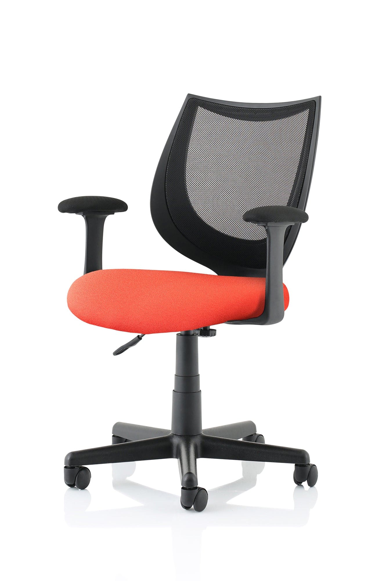 Camden Medium Back Black Mesh Task Operator Office Chair With Arms - Image 12