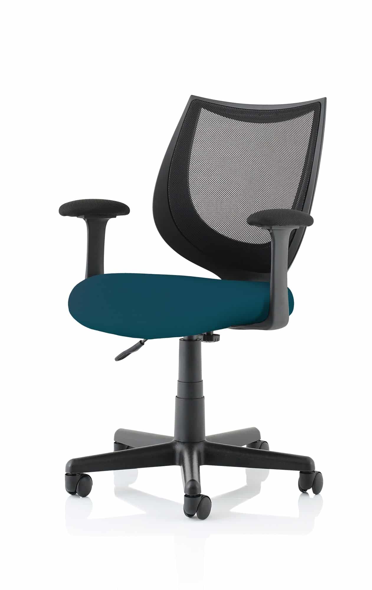 Camden Medium Back Black Mesh Task Operator Office Chair With Arms - Image 8