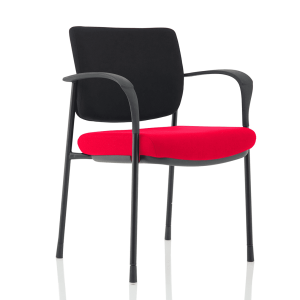 Brunswick Deluxe Medium Back Stacking Visitor Office Chair with Arms Bespoke