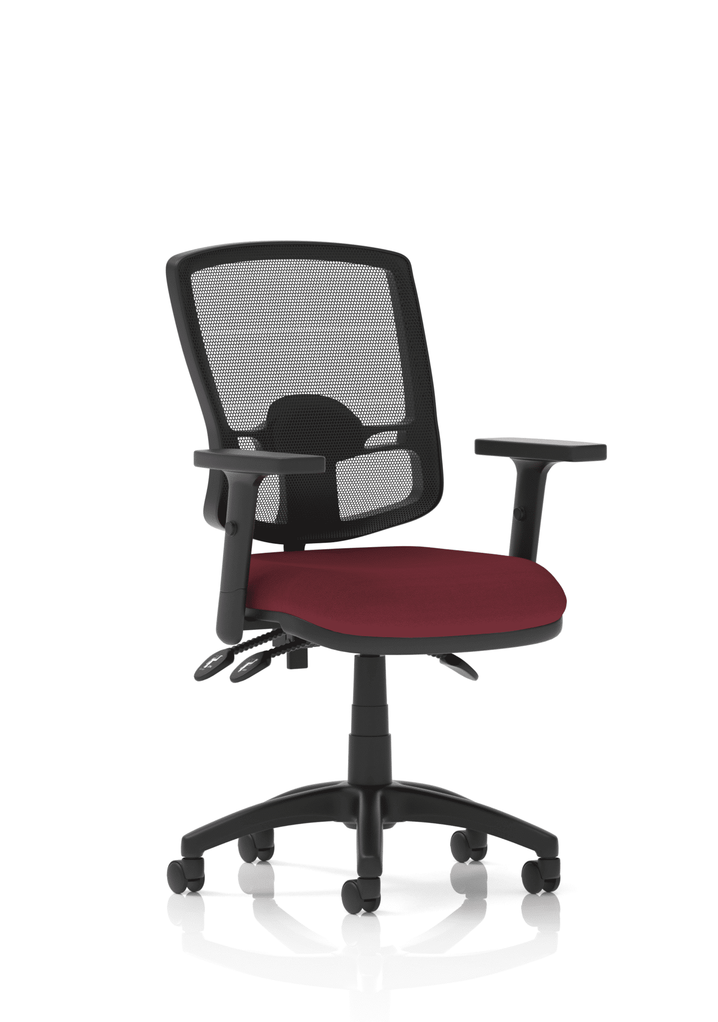 Eclipse Plus III Deluxe Medium Mesh Back Task Operator Office Chair - Image 17