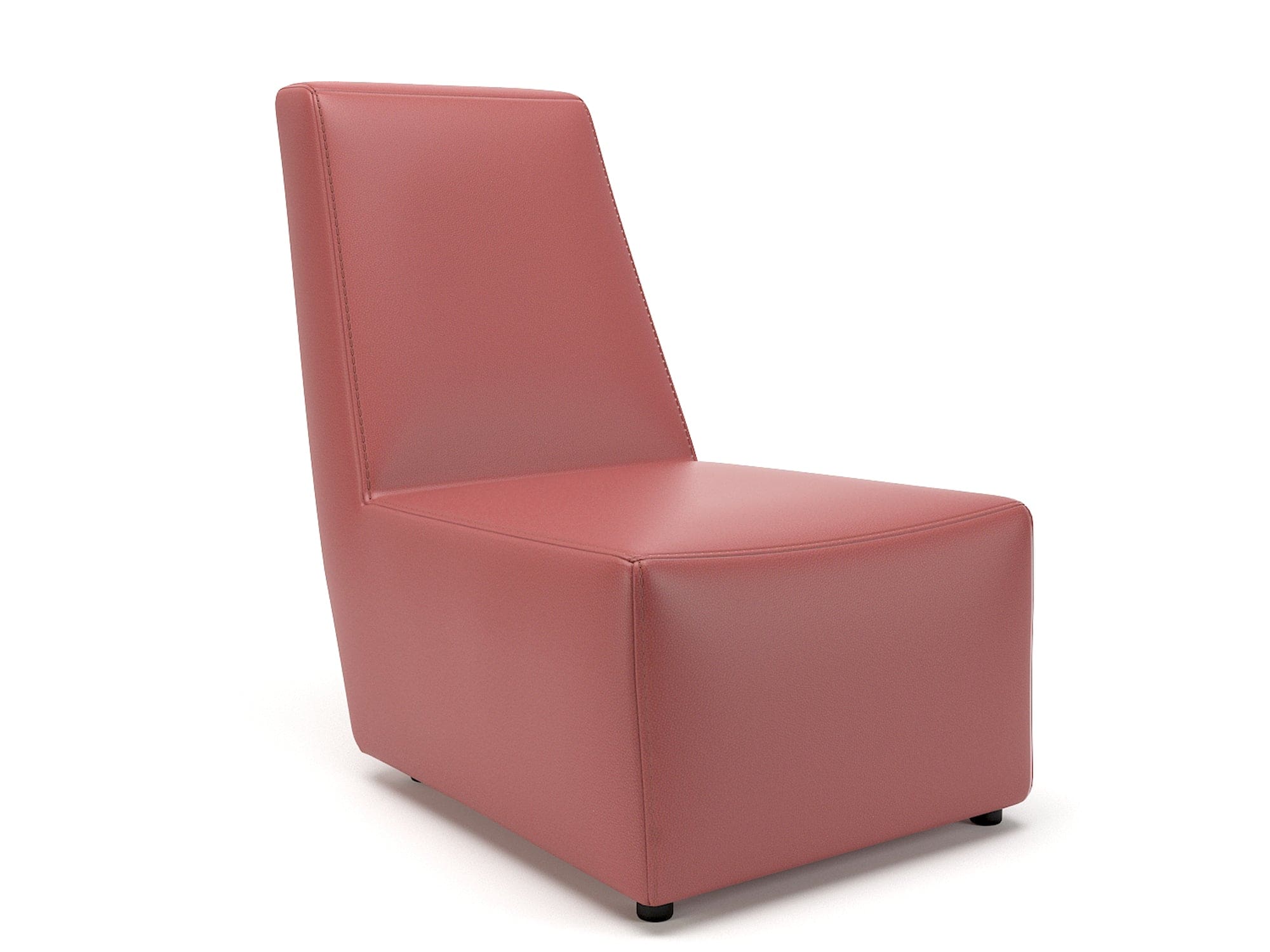 Pella 65cm Wide Chair in Cristina Marrone Ultima Faux Leather - Image 7