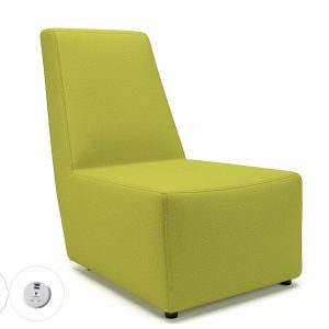 Pella 65cm Wide Chair in Warwick Dolly Fabric with Socket