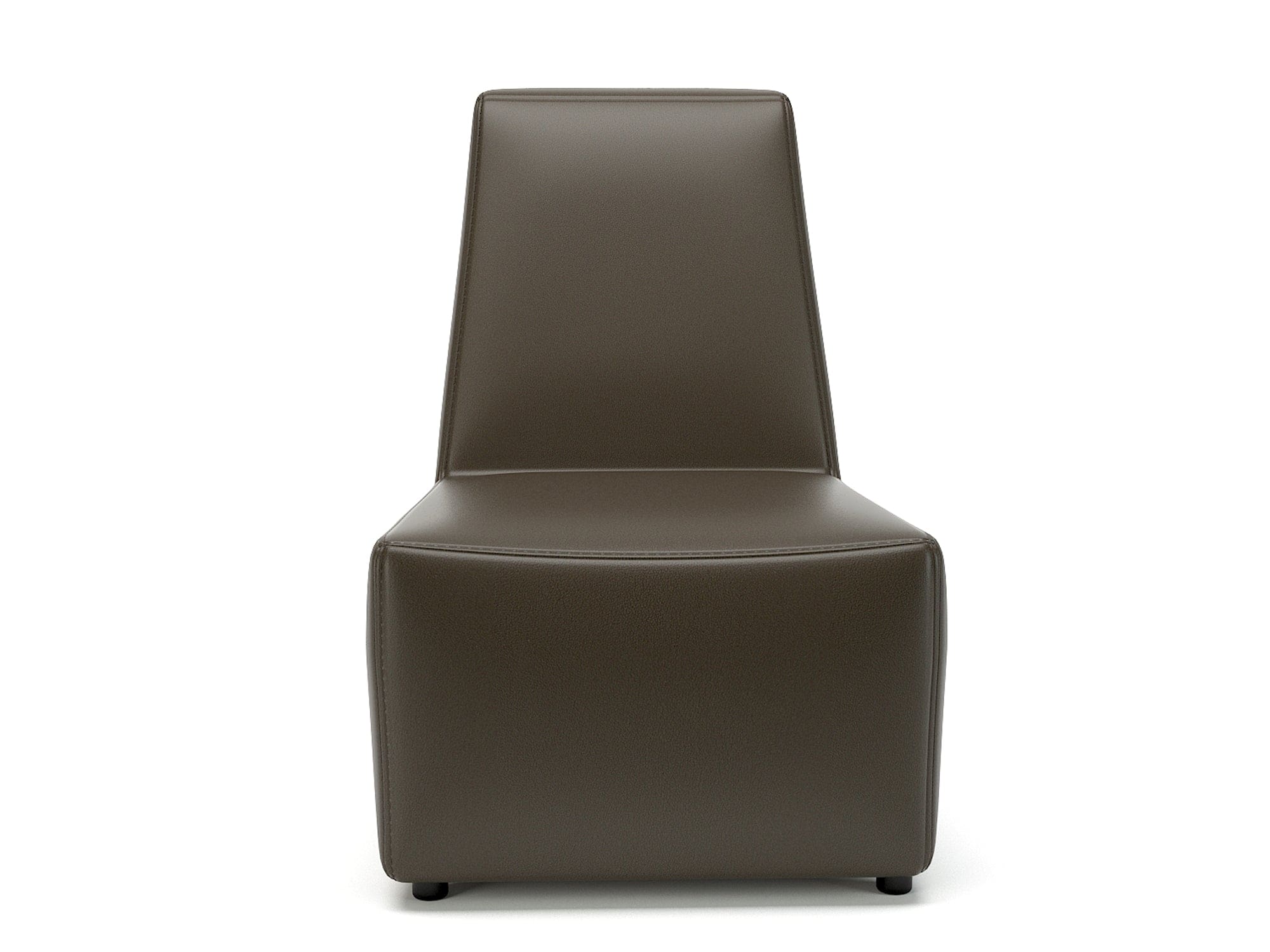 Pella 65cm Wide Chair in Cristina Marrone Ultima Faux Leather - Image 14
