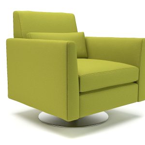 Roselle 90cm Wide Swivel Armchair in Warwick Dolly Fabric