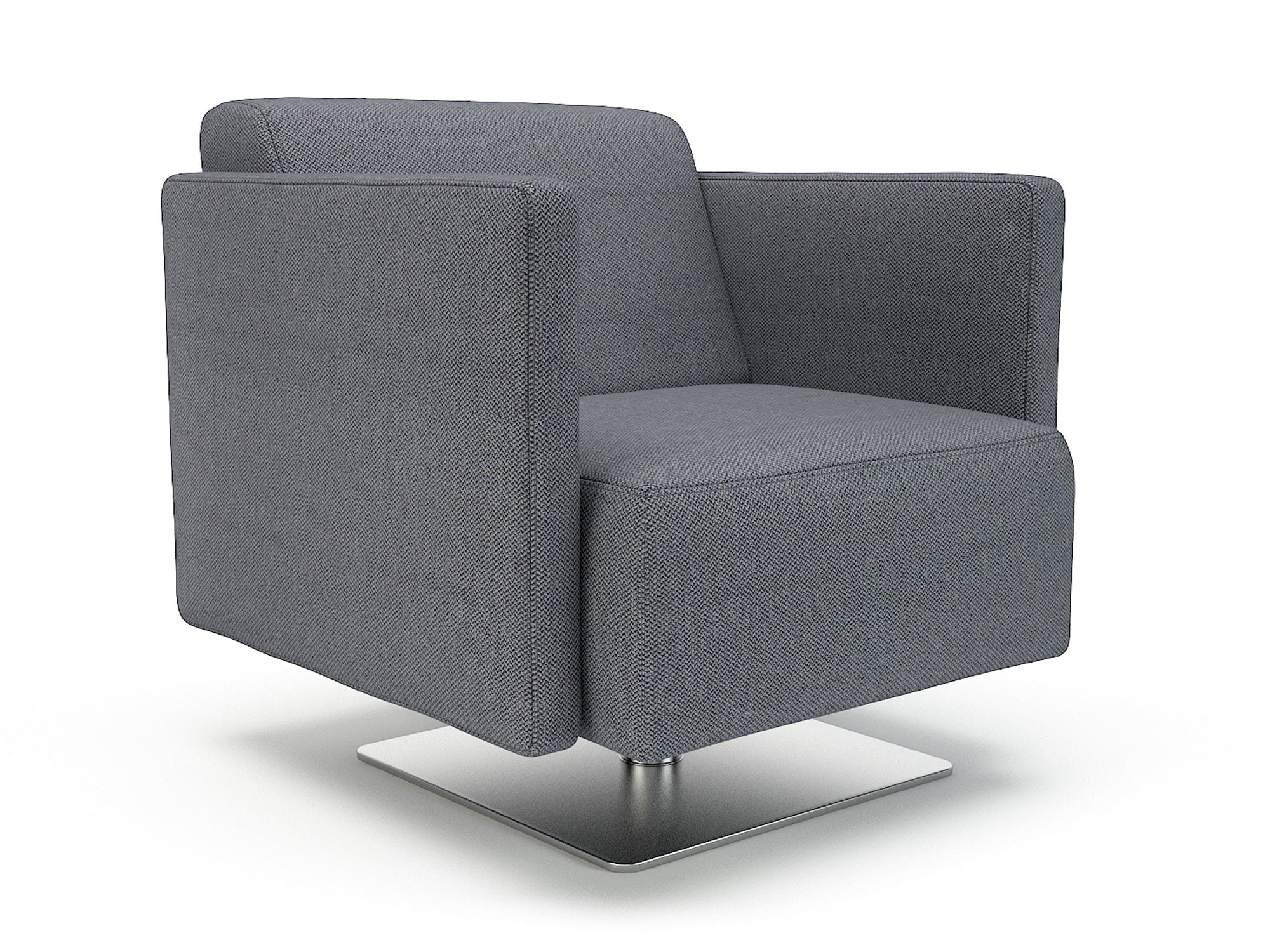 Napa Slim Arm 75cm Wide Swivel Armchair in Camira Era Fabric - Image 19