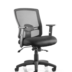 Portland II Medium Mesh Back Task Operator Office Chair with Arms