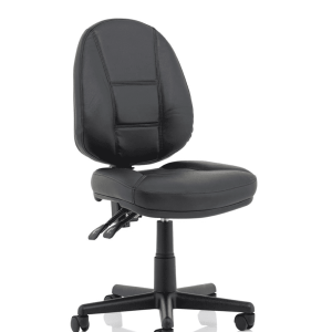 Jackson Medium Back Black Leather Task Operator Office Chair
