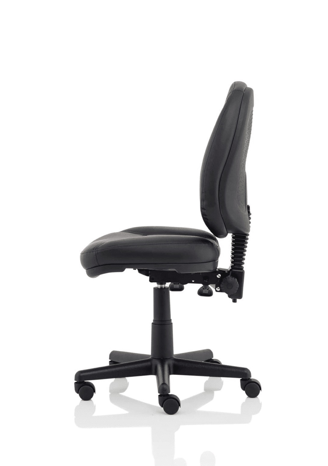 Jackson Medium Back Black Leather Task Operator Office Chair - Image 3