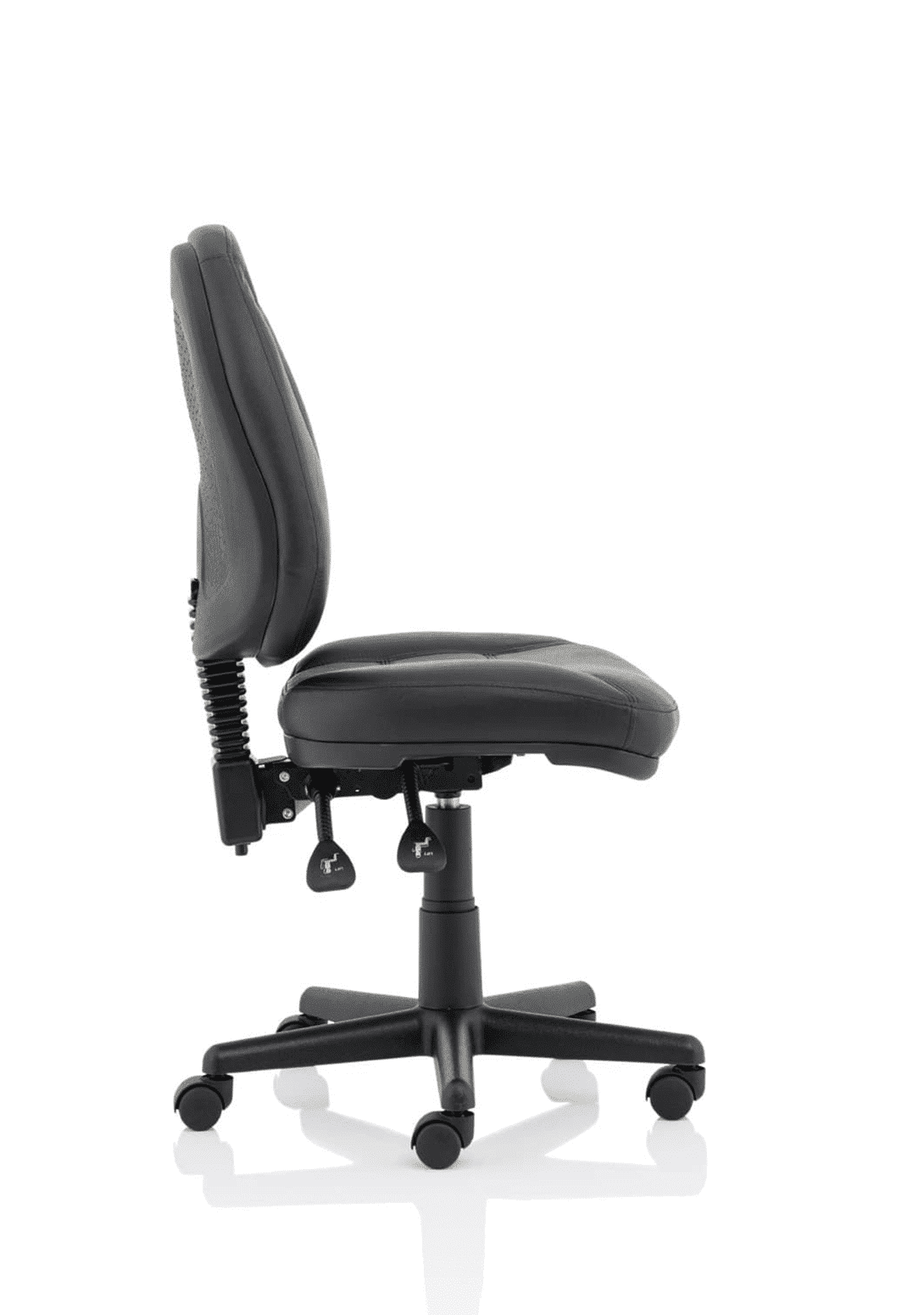 Jackson Medium Back Black Leather Task Operator Office Chair - Image 7