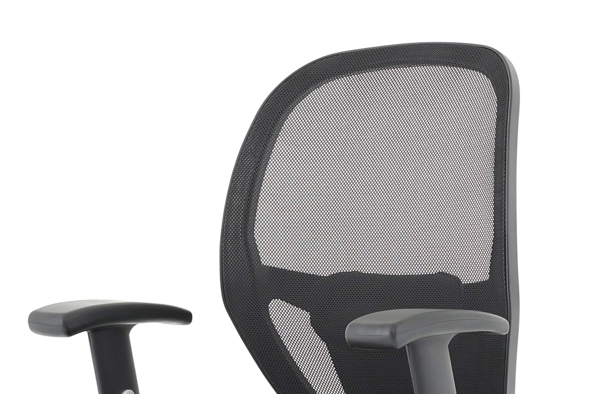 Denver High Mesh Back Black Task Operator Office Chair with Arms - Image 19