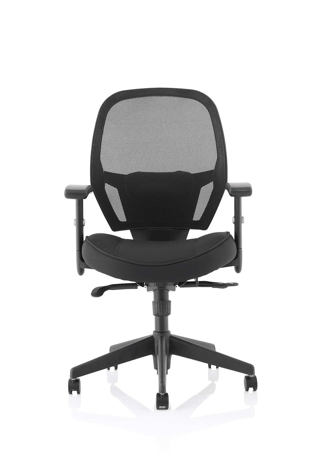 Denver High Mesh Back Black Task Operator Office Chair with Arms - Image 10