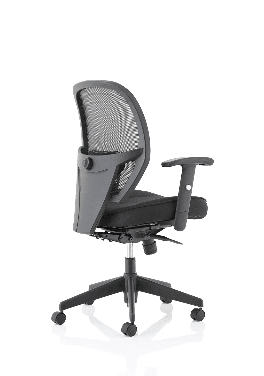 Denver High Mesh Back Black Task Operator Office Chair with Arms - Image 14