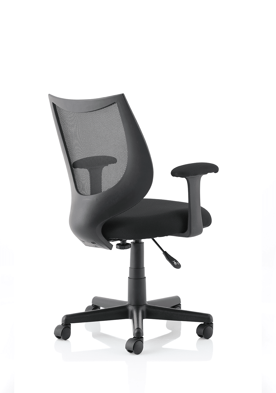 Camden Medium Back Black Mesh Task Operator Office Chair With Arms - Image 4