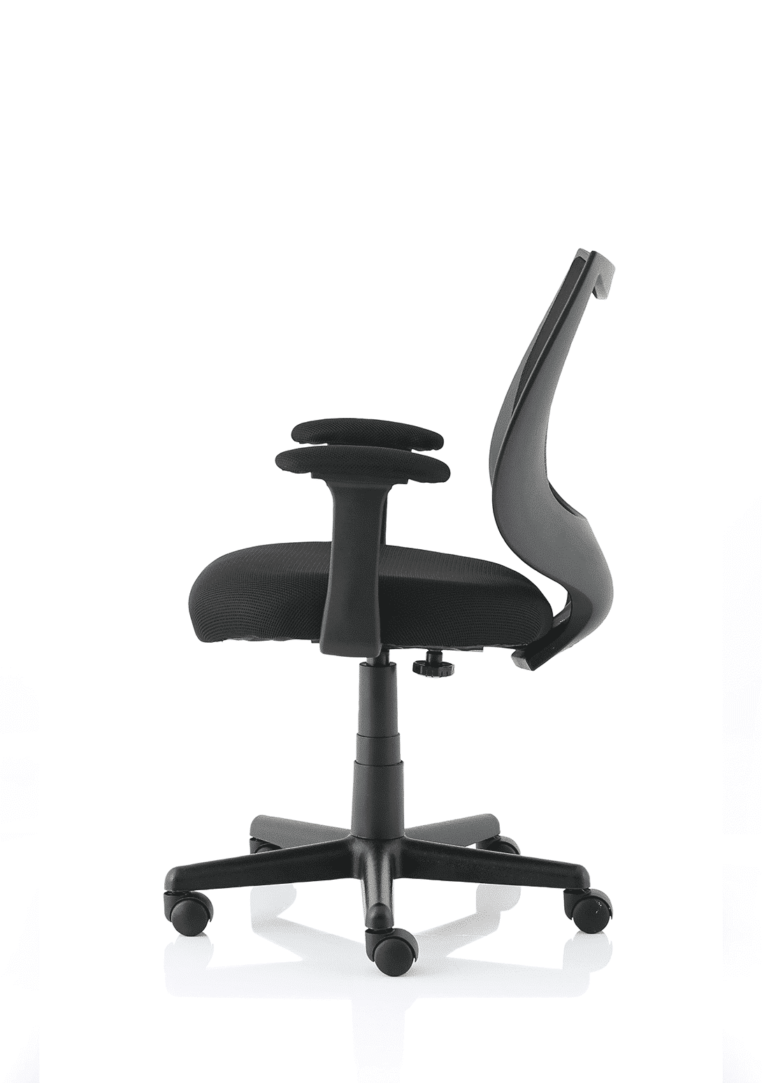 Camden Medium Back Black Mesh Task Operator Office Chair With Arms - Image 2