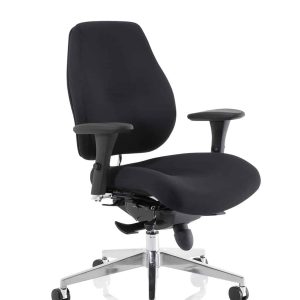 Chiro Plus High Back Ergonomic Posture Chair Black with Arms