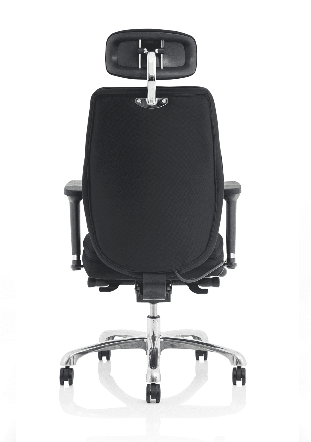 Domino High Back Black Posture Chair with Arms and Headrest - Image 14