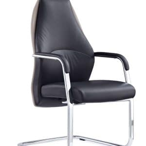 Mien High Back Leather Cantilever Visitor Office Chair