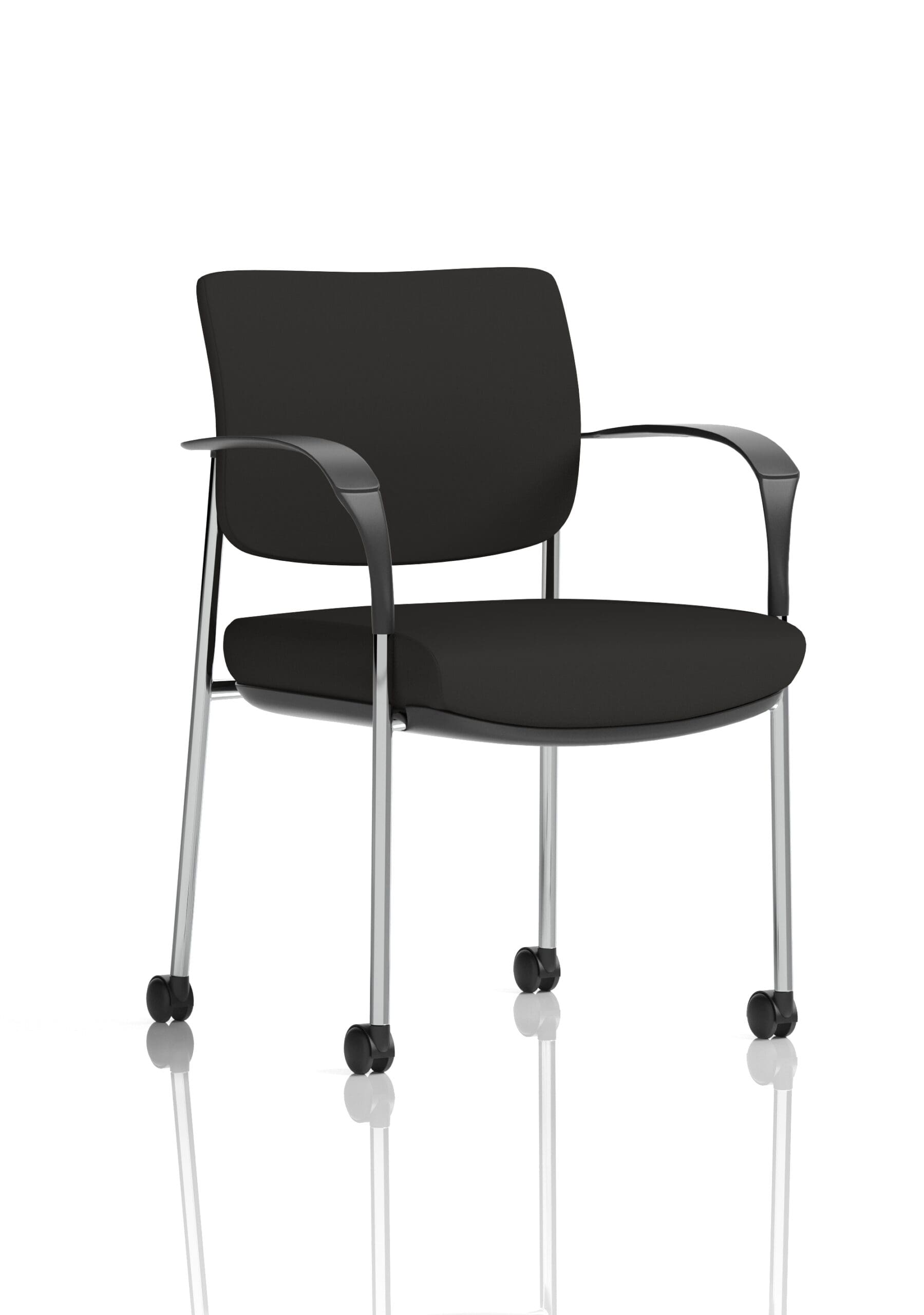 Brunswick Deluxe Medium Back Visitor Office Chair with Arms with Castors - Image 49