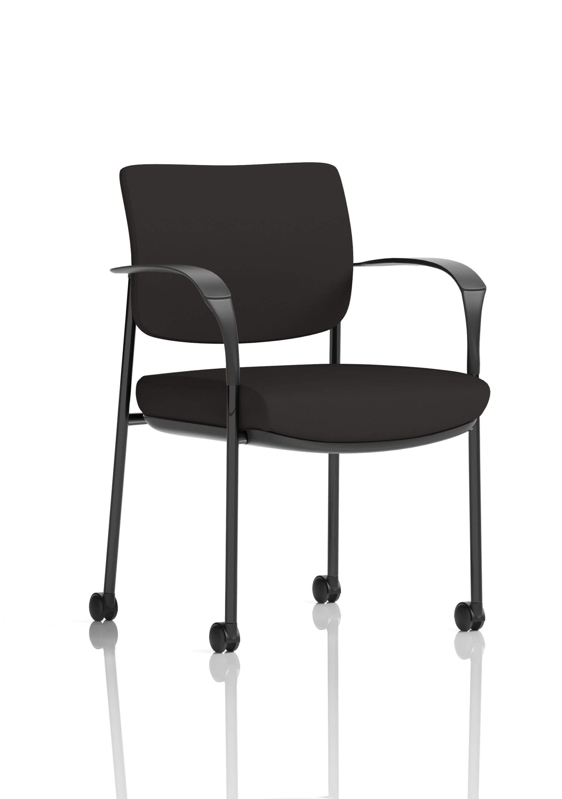 Brunswick Deluxe Medium Back Visitor Office Chair with Arms with Castors - Image 50