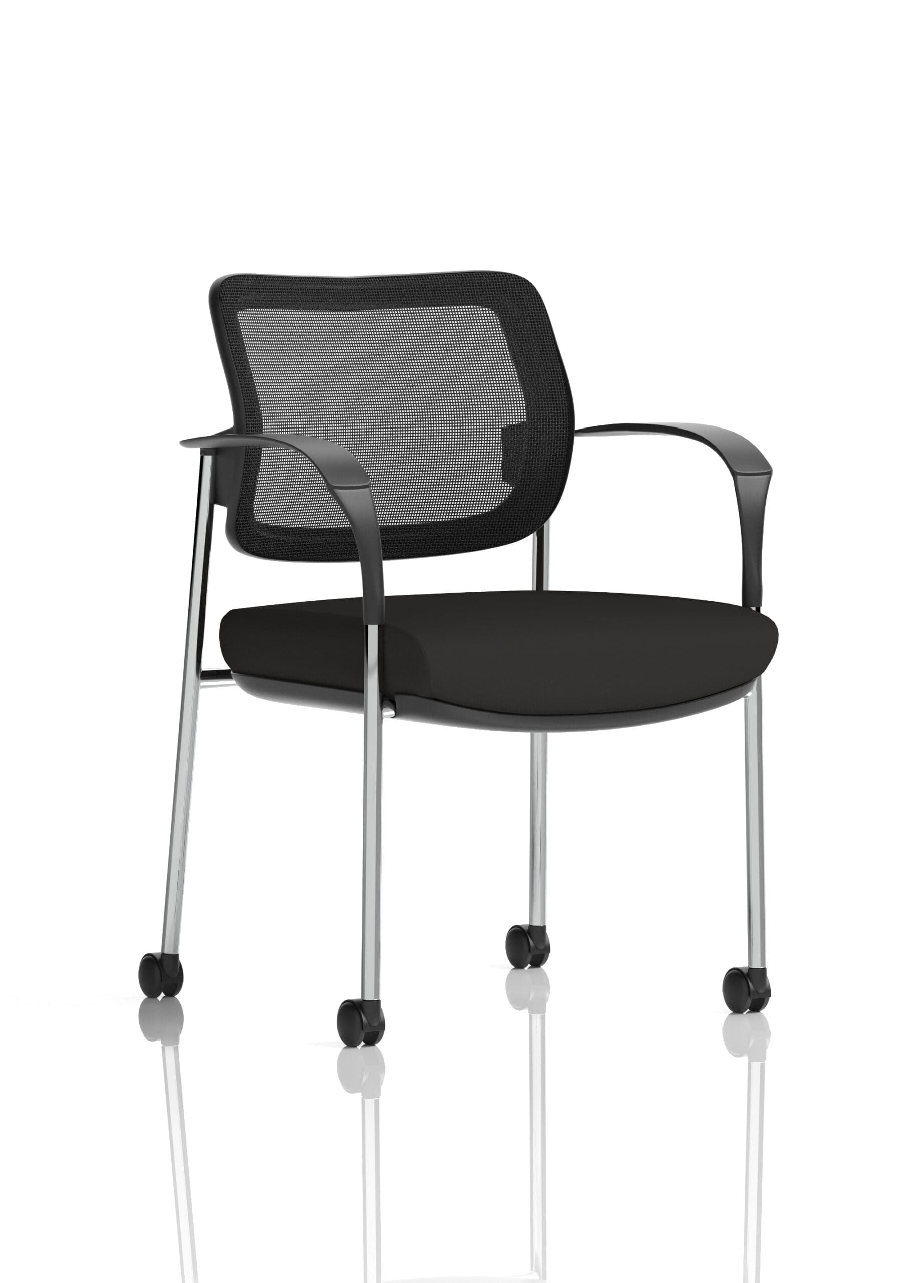 Brunswick Deluxe Medium Back Visitor Office Chair with Arms with Castors - Image 51