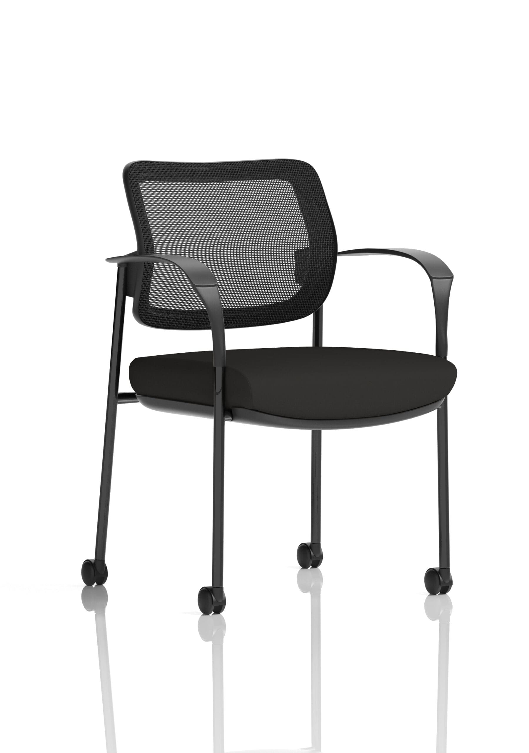 Brunswick Deluxe Medium Back Visitor Office Chair with Arms with Castors - Image 52