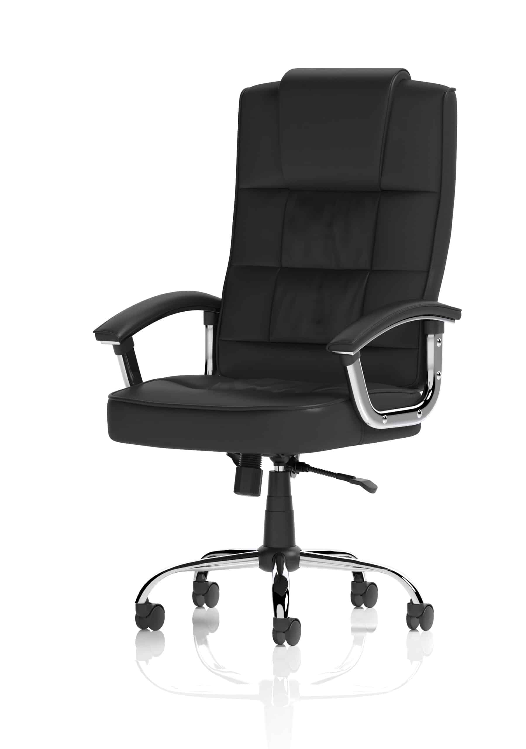 Moore Deluxe High Back Black Executive Office Chair with Arms - Image 3