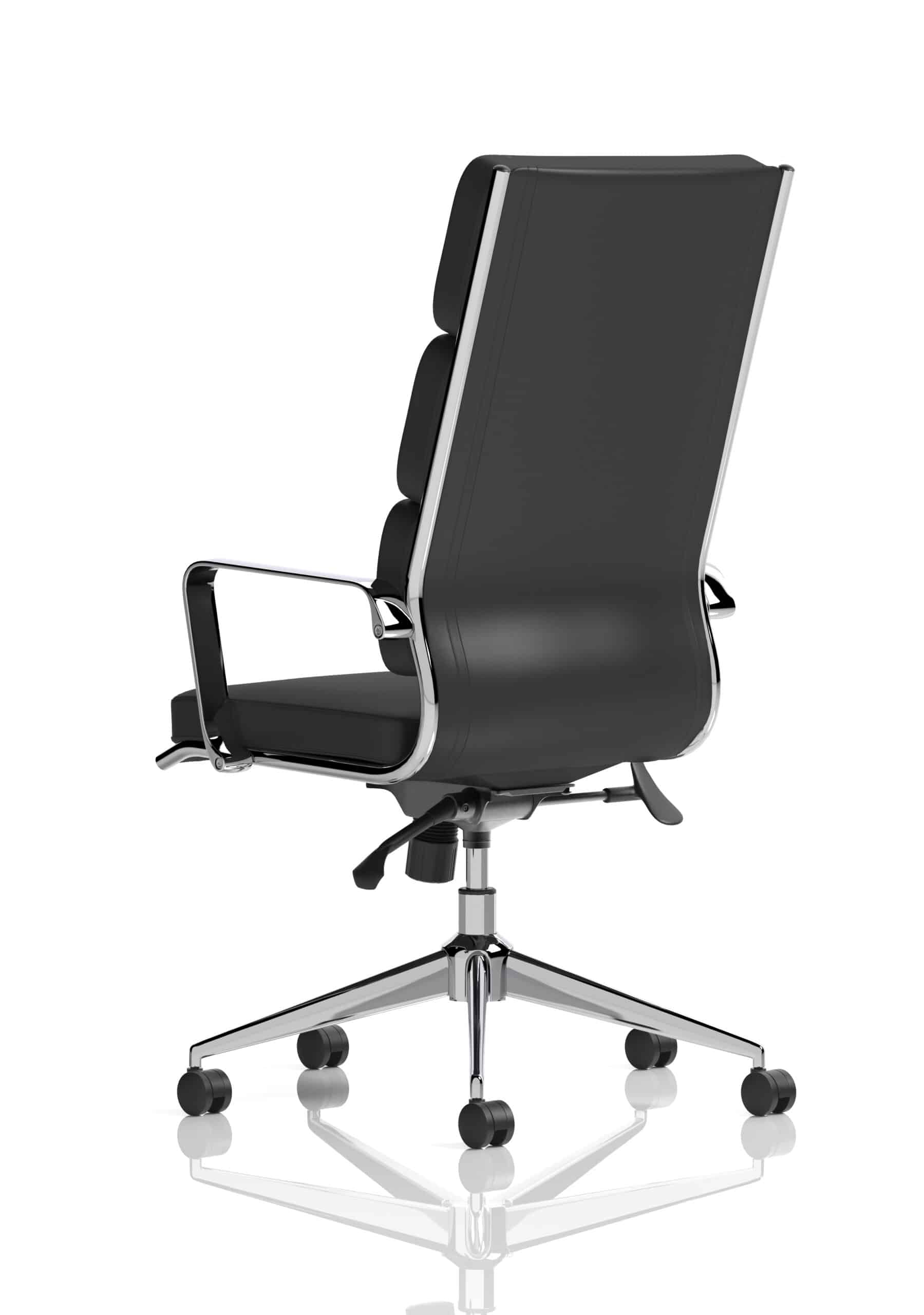 Savoy High Back Executive Black Leather Office Chair with Arms - Image 5