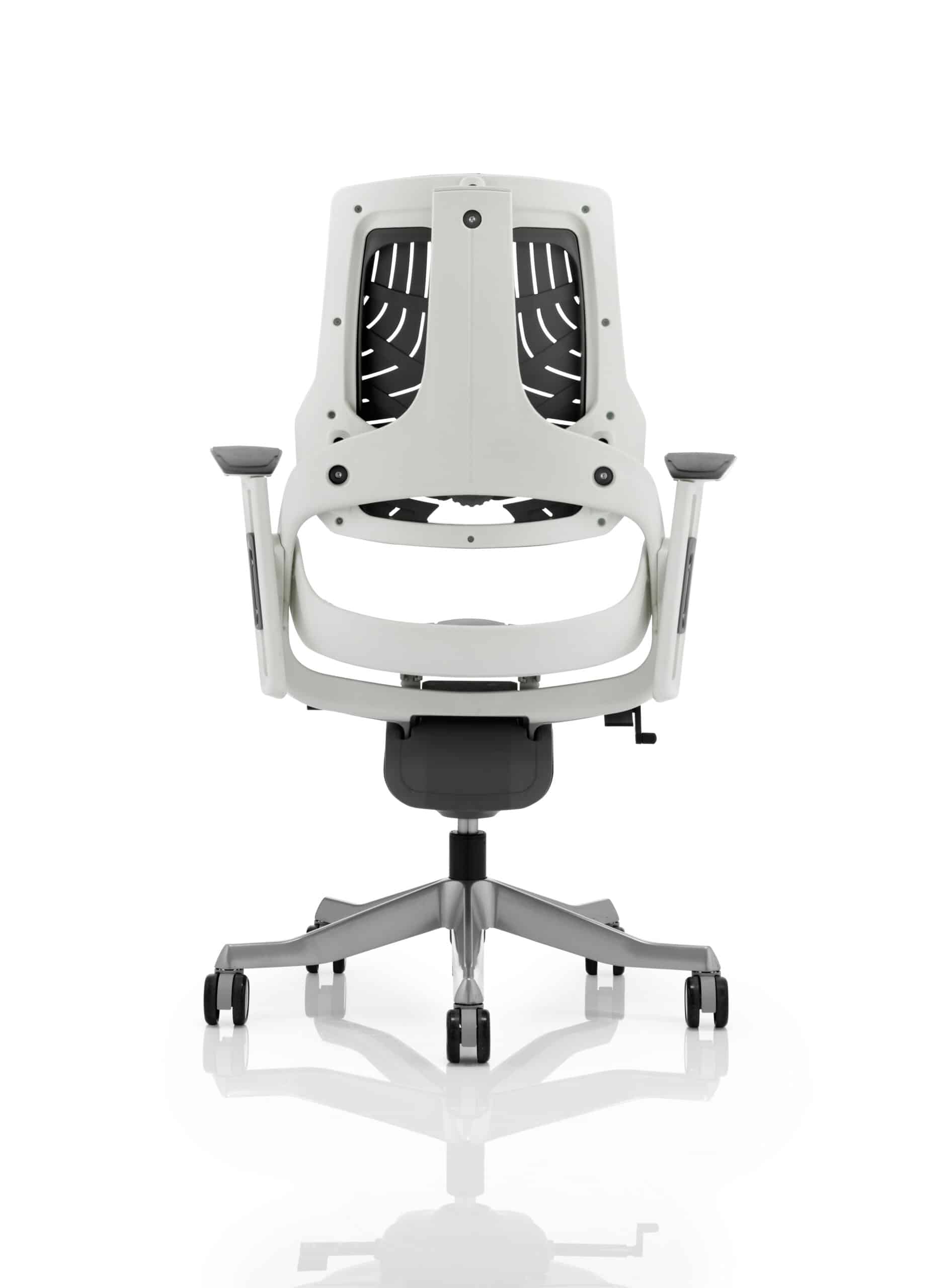 Zure High Back White Shell Executive Office Chair with Arms - Image 9