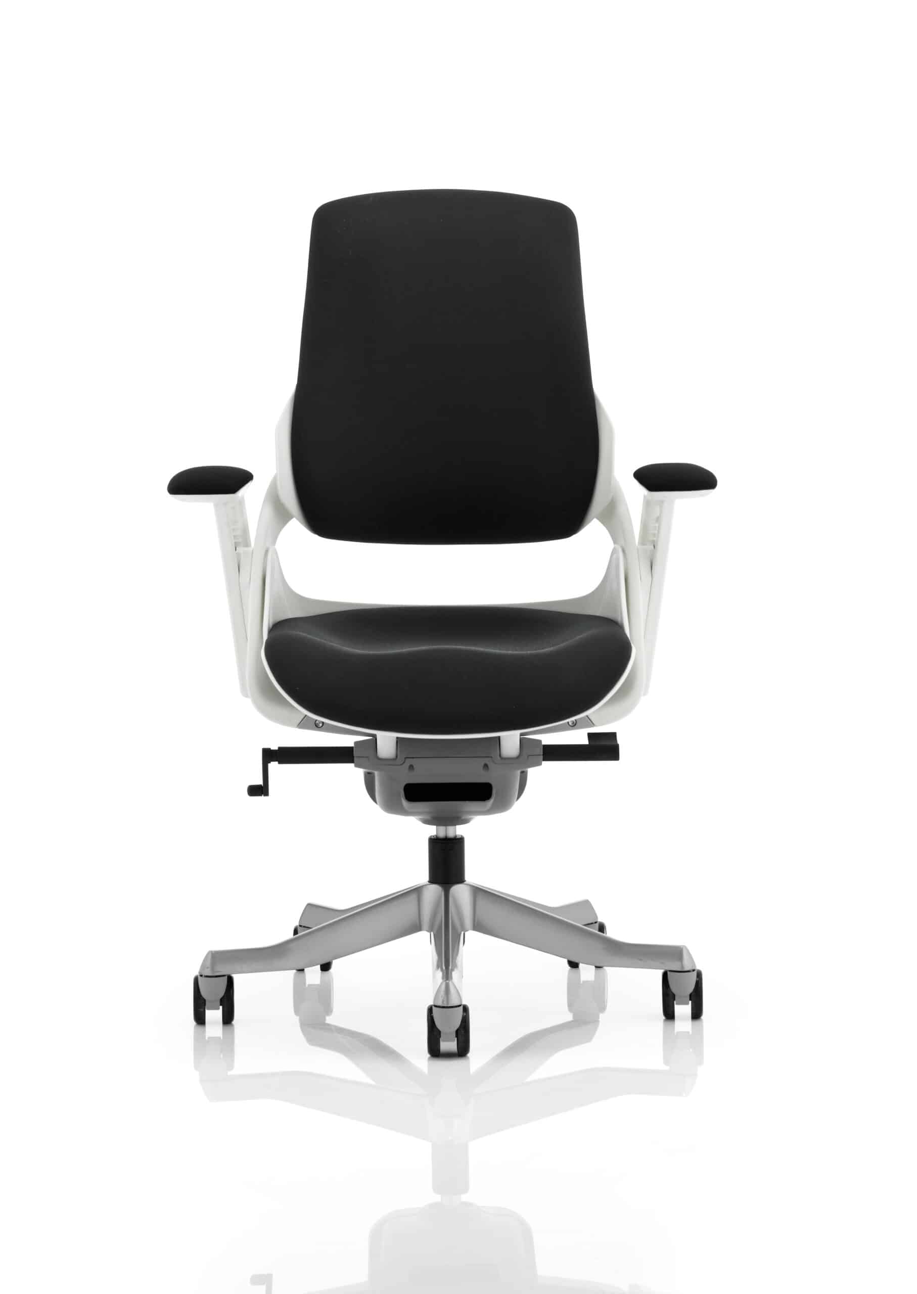 Zure High Back White Shell Executive Office Chair with Arms - Image 13