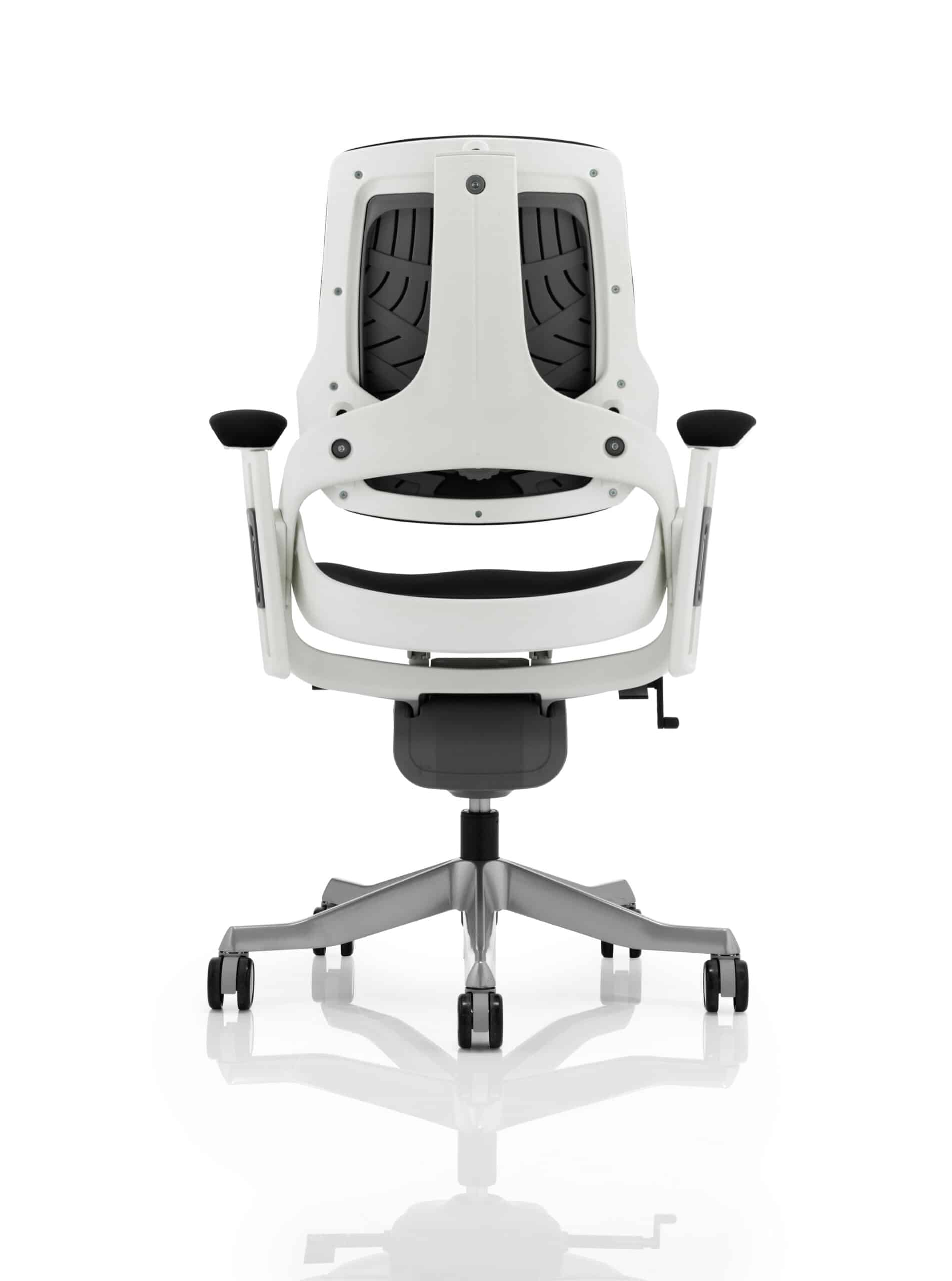 Zure High Back White Shell Executive Office Chair with Arms - Image 15