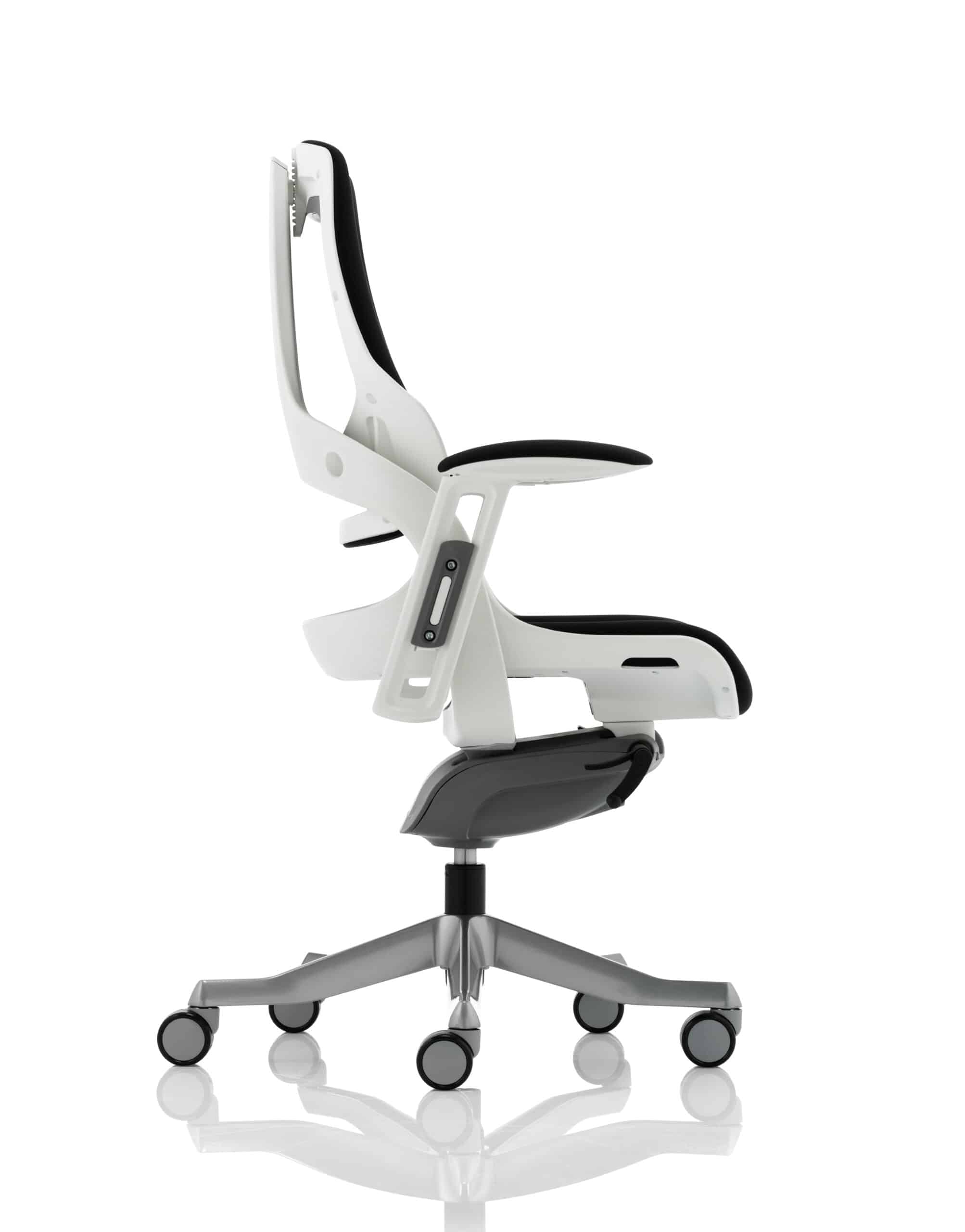 Zure High Back White Shell Executive Office Chair with Arms - Image 16