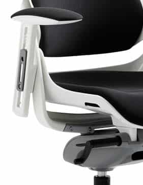 Zure High Back White Shell Executive Office Chair with Arms - Image 17