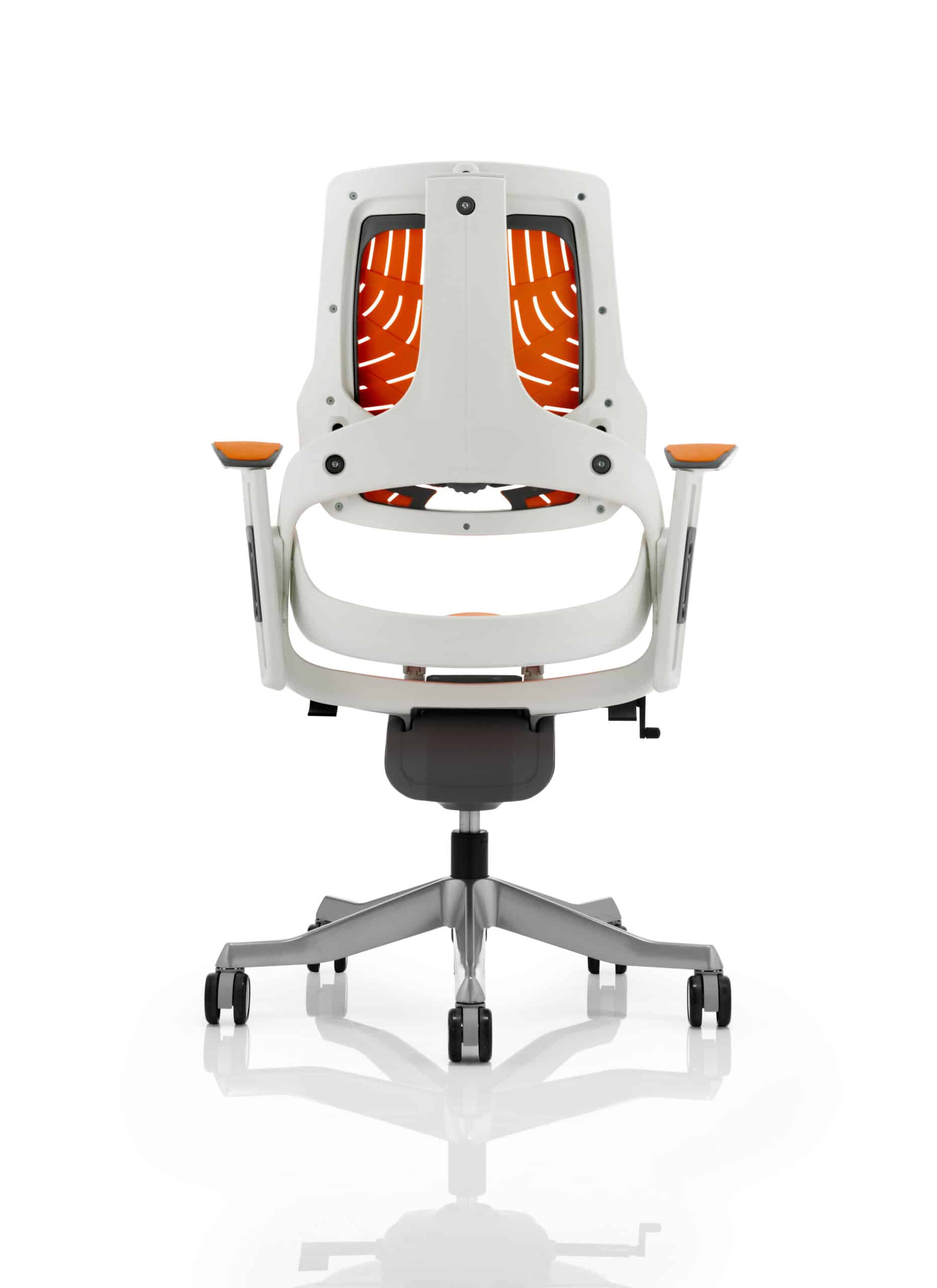 Zure High Back White Shell Executive Office Chair with Arms - Image 22
