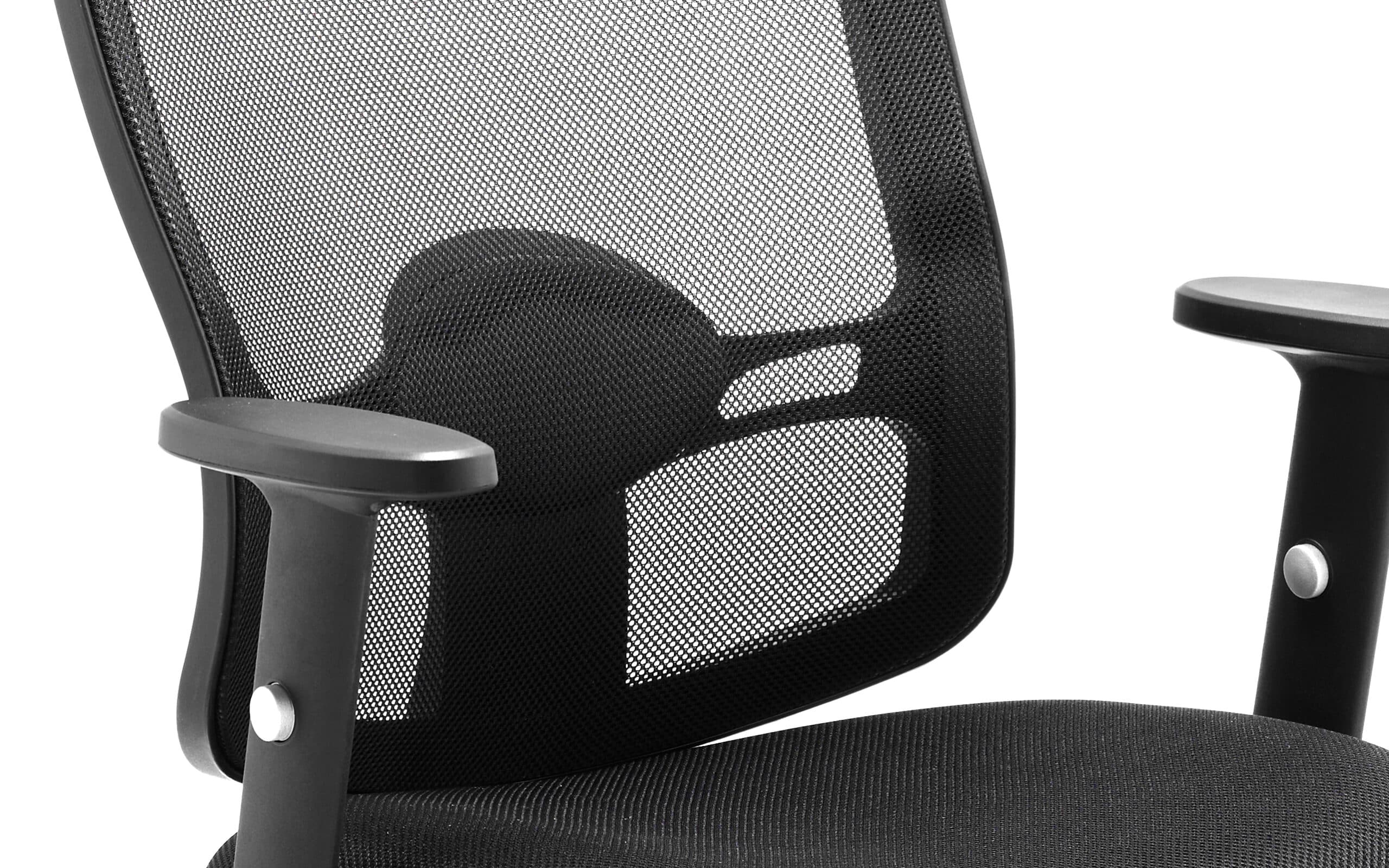 Portland Mesh Back Cantilever Visitor Chair with Arms - Image 6