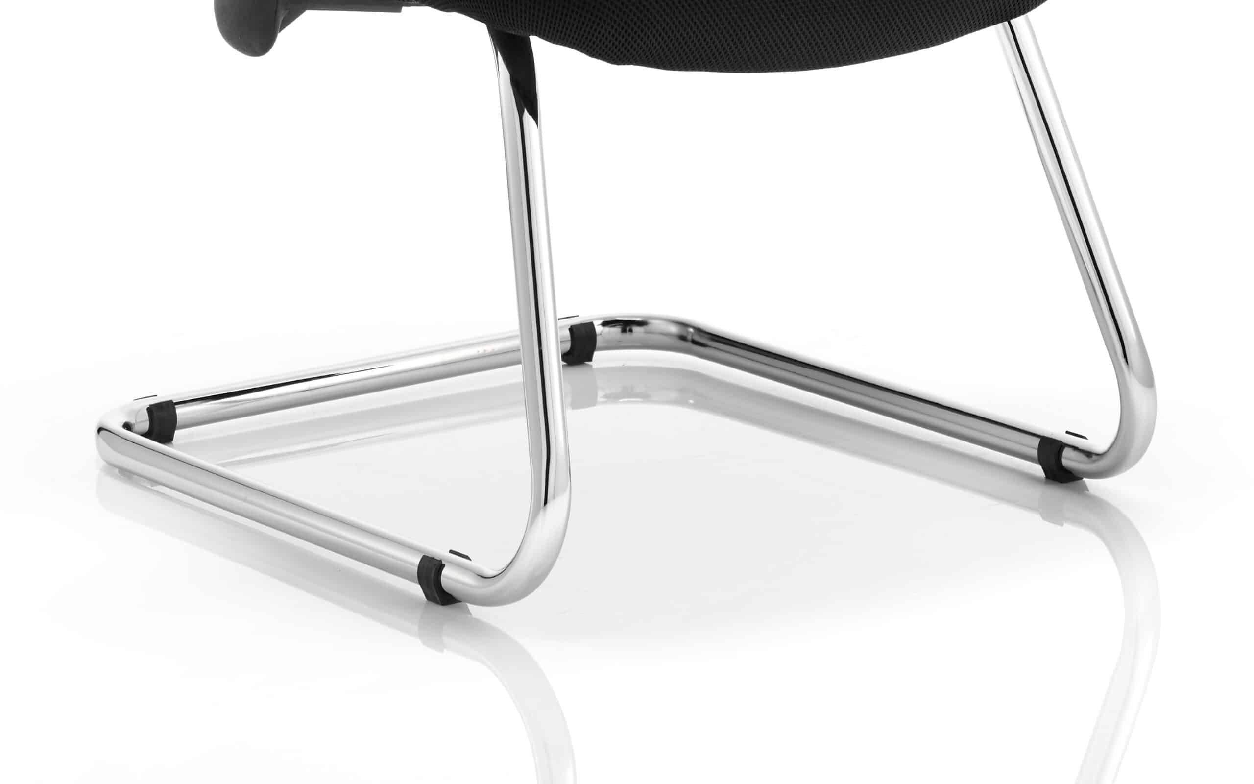 Portland Mesh Back Cantilever Visitor Chair with Arms - Image 8