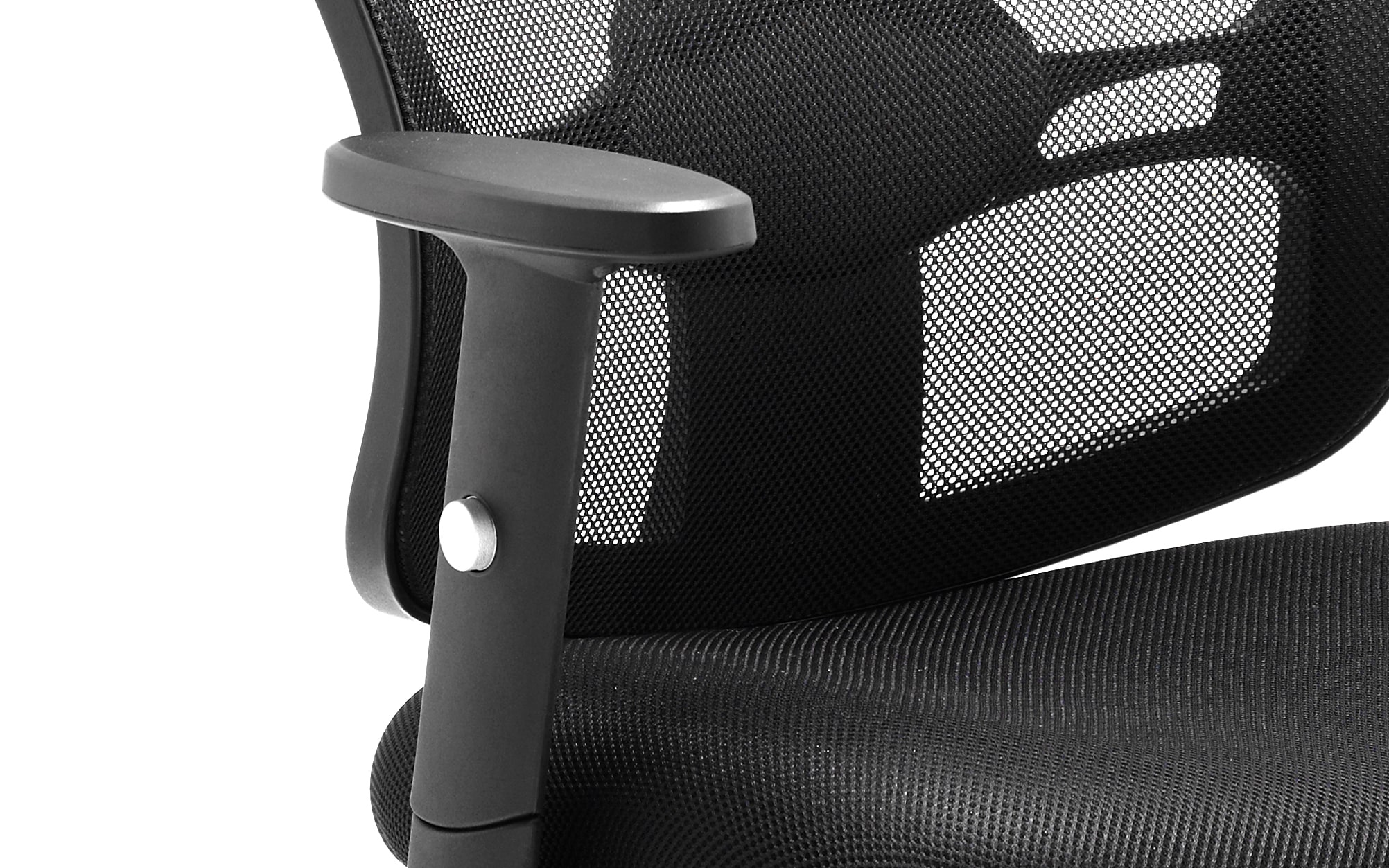 Portland Mesh Back Cantilever Visitor Chair with Arms - Image 2
