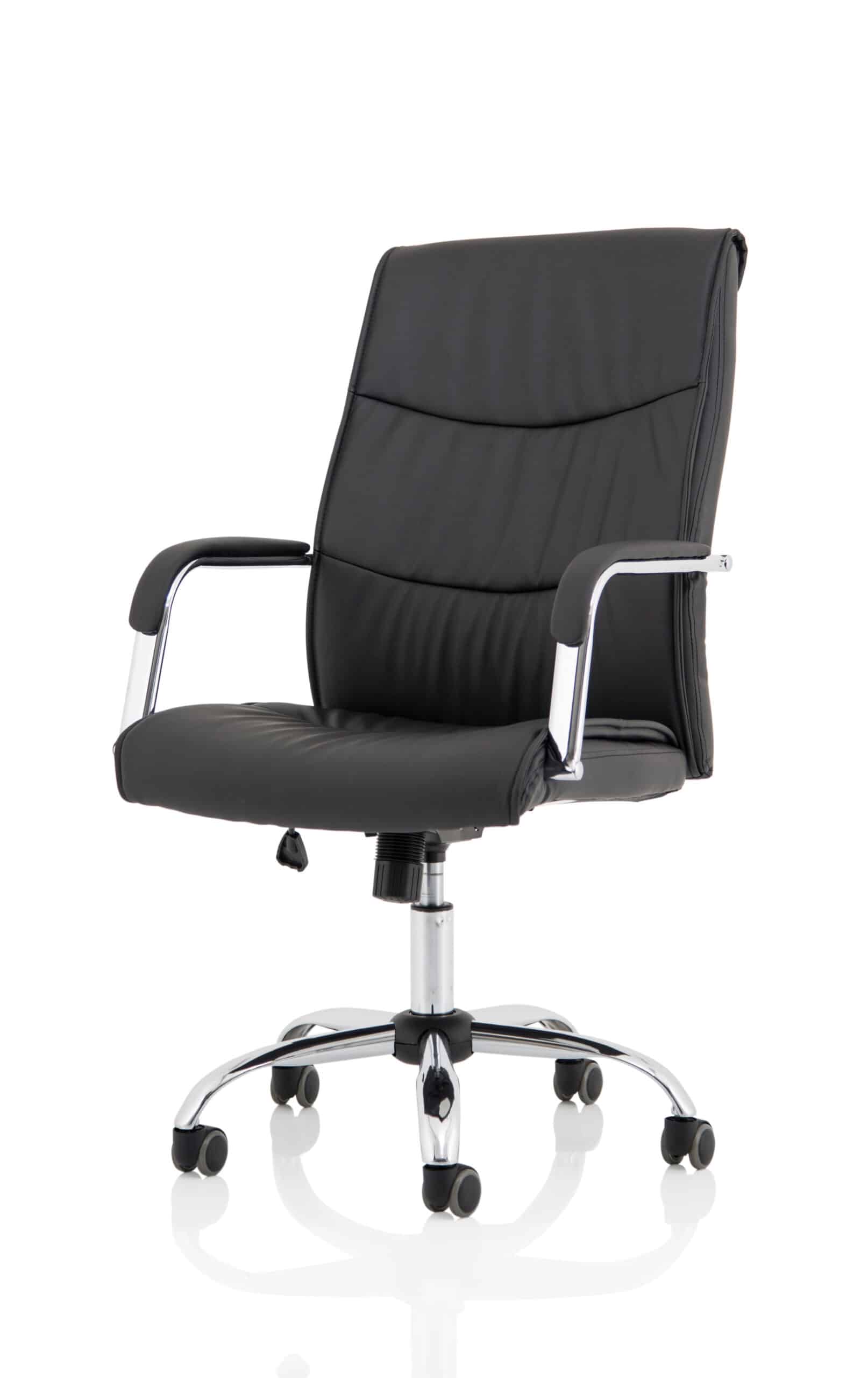 Carter High Back Black Leather Executive Office Chair with Arms - Image 3