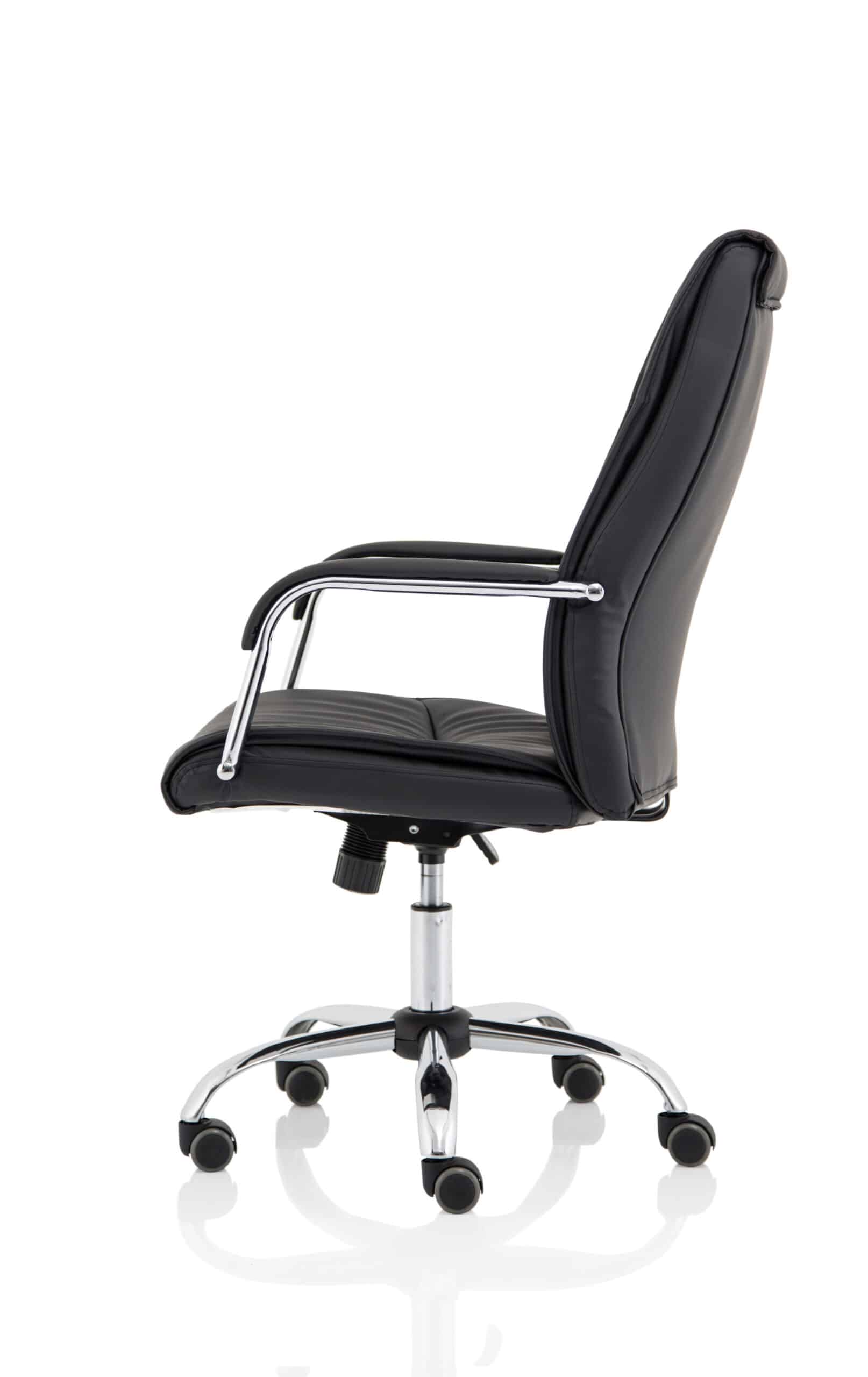 Carter High Back Black Leather Executive Office Chair with Arms - Image 4