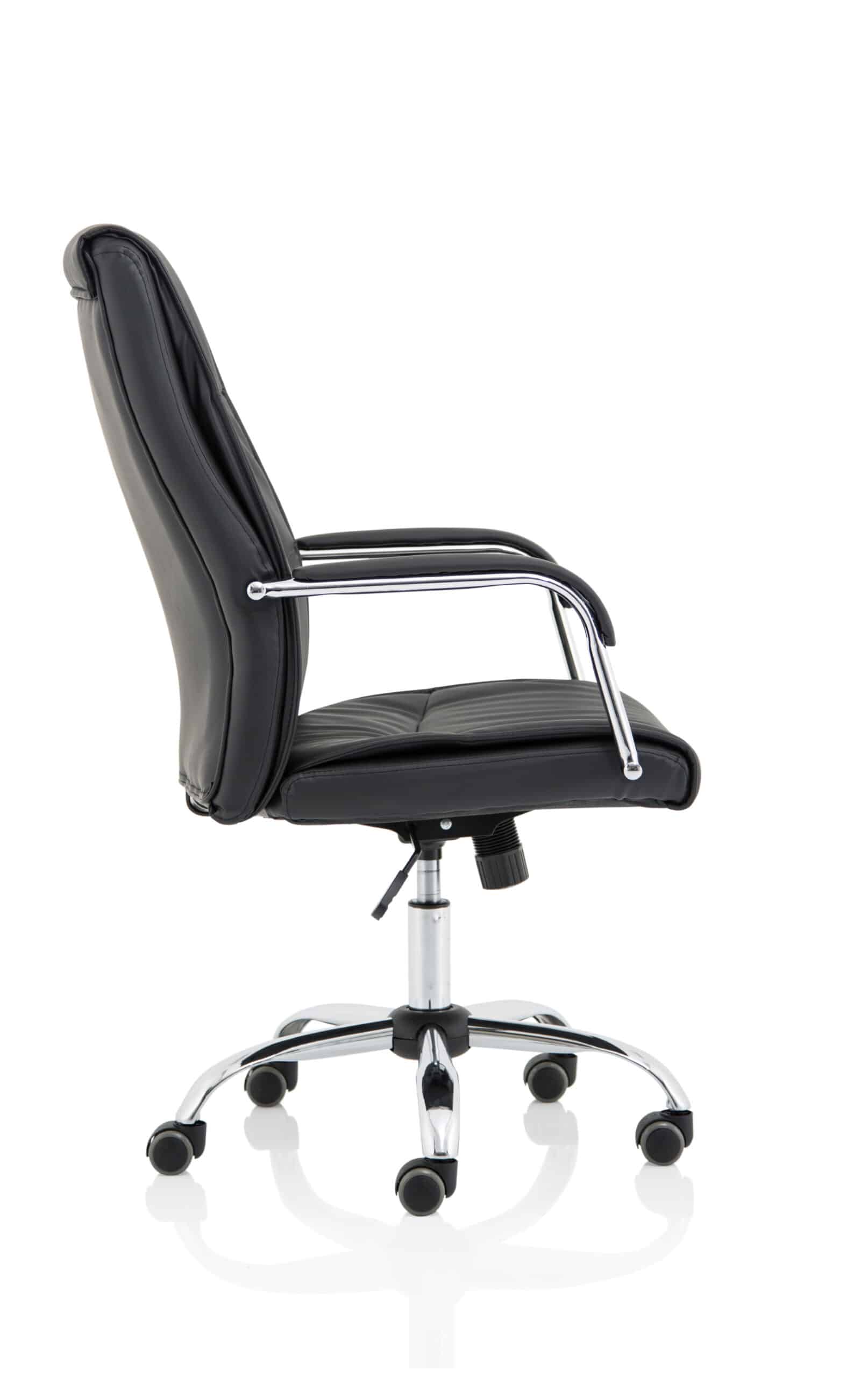 Carter High Back Black Leather Executive Office Chair with Arms - Image 8