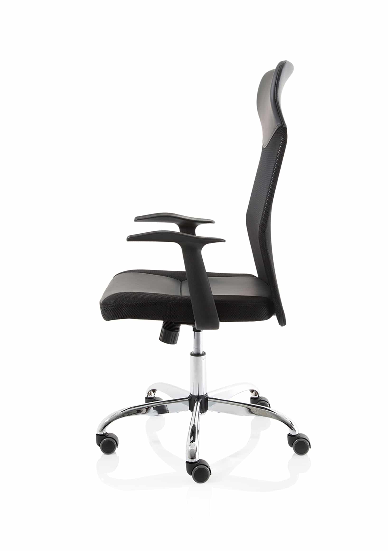 Vegalite High Mesh Back Black Executive Office Chair with Arms - Image 4