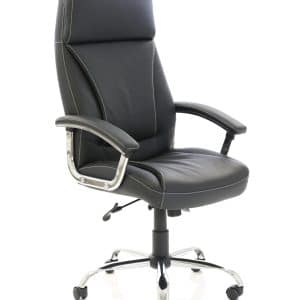 Penza High Back Executive Leather Office Chair with Arms