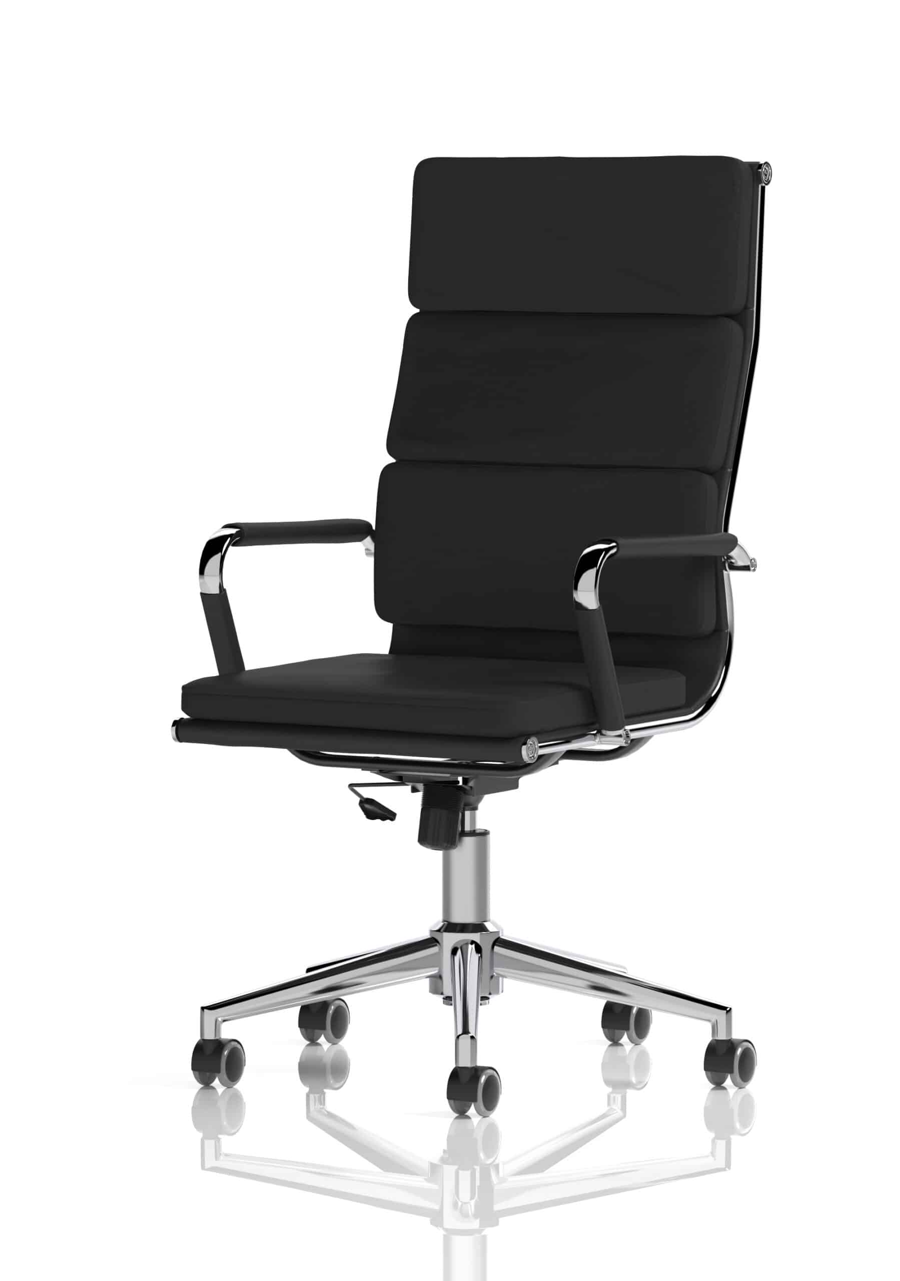 Hawkes High Back Black Leather Executive Office Chair with Arms - Image 3