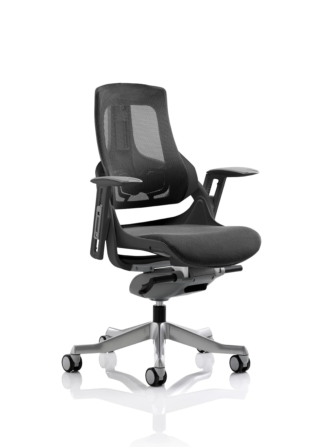 Zure High Back Black Shell Executive Office Chair with Arms - Image 8