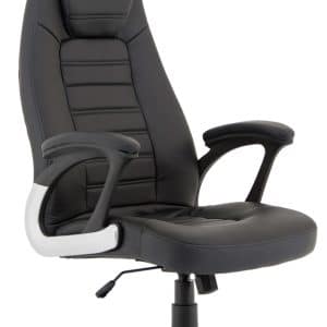 Metropolis High Back Black Leather Executive Office Chair