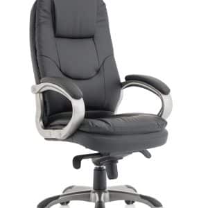 Oscar High Back Black Executive Office Chair with Arms