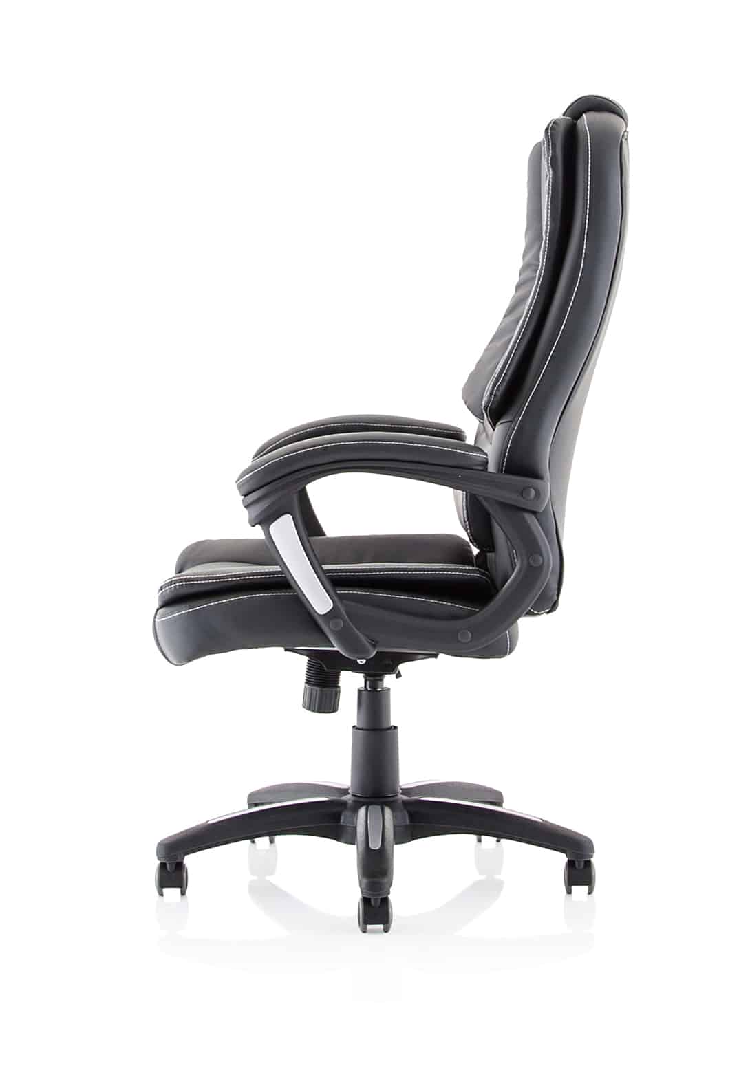 Dakota High Back Black Leather Executive Office Chair with Arms - Image 4