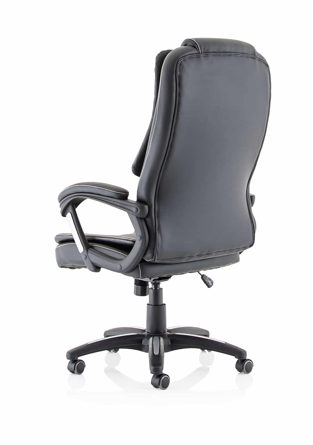 Dakota High Back Black Leather Executive Office Chair with Arms - Image 5