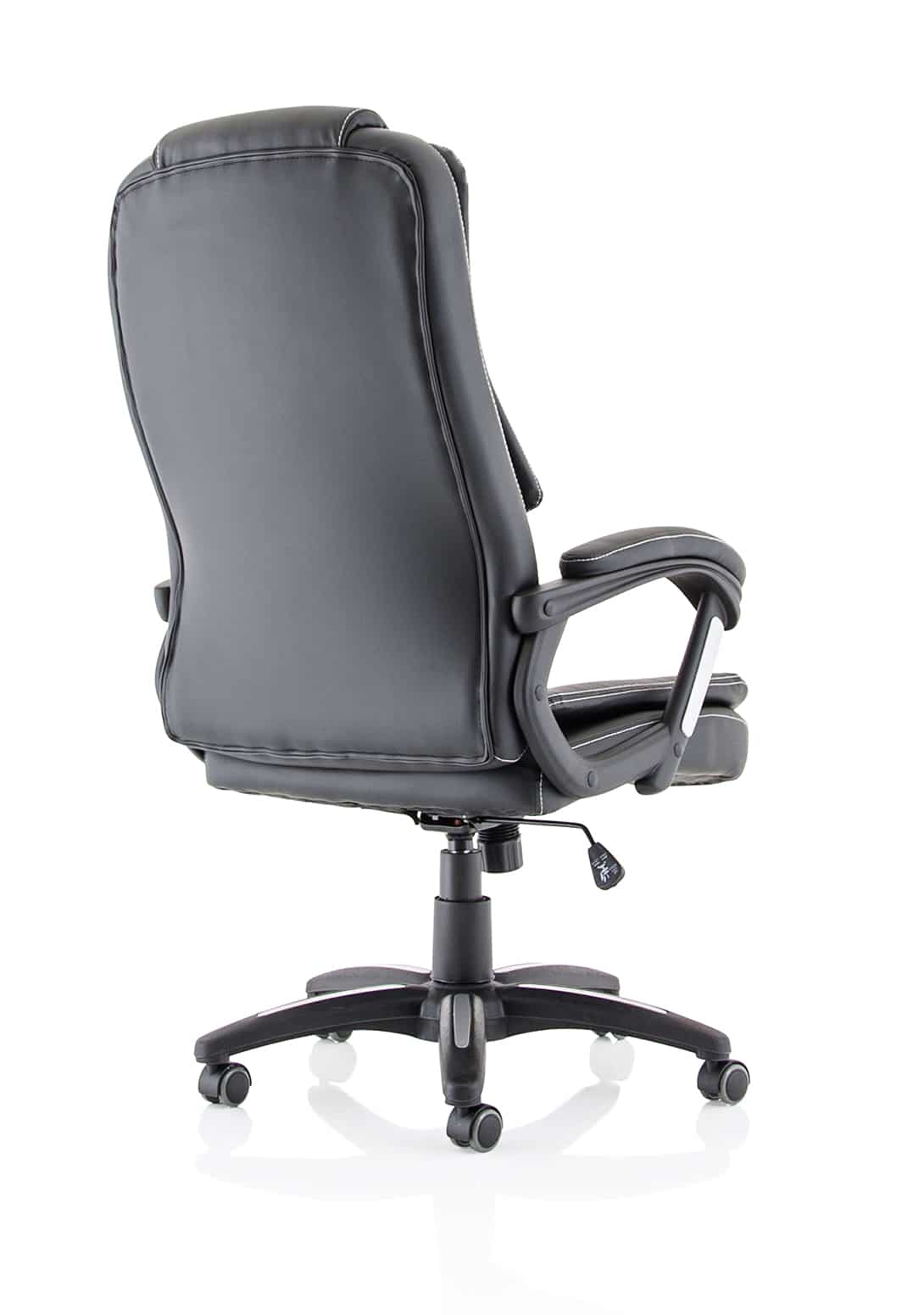 Dakota High Back Black Leather Executive Office Chair with Arms - Image 7