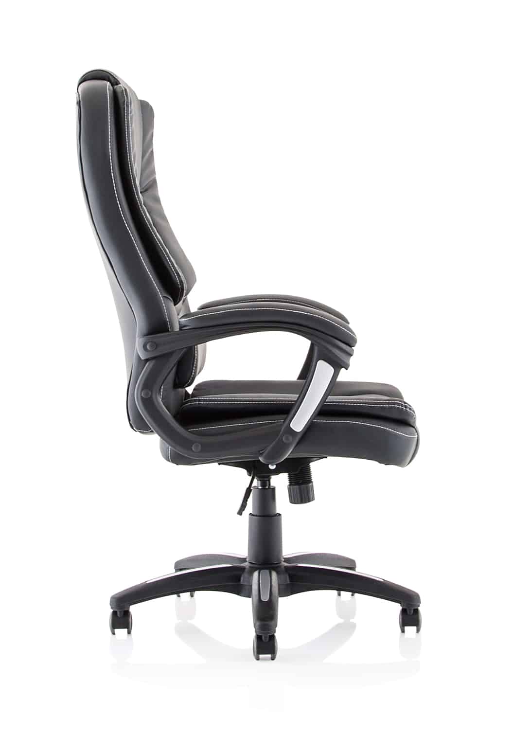 Dakota High Back Black Leather Executive Office Chair with Arms - Image 8